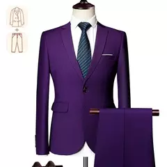 Terno casual de negócios masculino para casamentos, blazer genuíno, colete e calças, grande e alto, colete slim fit, calças de vestido, tamanho EUA