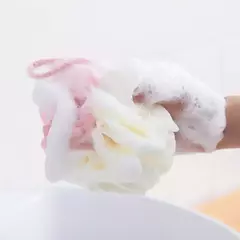 Soft Shower Mesh Foaming Sponge, Body Scrub, Esfoliante Back Brush, Skin Cleaner, Bath Bubble Ball, Skin Care, acessórios de banho