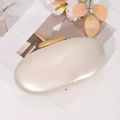 Imagem do Café nova pérola concha crossbody oval ombro ganso ovo saco de noite garras festa moda acrílico bolsas marcas bolsa luxo