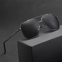 Óculos de sol clássicos para homens e mulheres, armação de metal, espelho, lazer, pesca, negócios, óculos, piloto, nova moda - Wolf Magazine