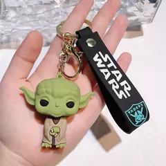 Imagem do Star wars chaveiro para crianças, figuras criativas pvc, darth vader, stormtrooper imperial, yoda, bb-8, presentes de aniversário