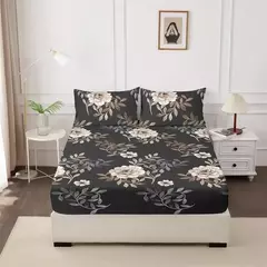 Imagem do Capa de cama para quarto, 3 peças, conjunto de lençóis estampados (um lençol e duas fronhas) Una Sábana Y Dos Fundas De Almohada