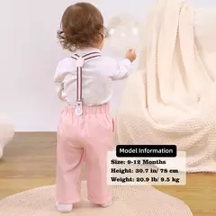 Conjunto de suspensão de bebé e menina, fantasia de fotografia formal, fato de Páscoa e dia dos namorados, roupa infantil, presente de festa rosa - comprar online