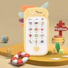Baby's Music Sound Phone Brinquedo, telefone, dormindo, mordedor, simulação, infantil, educação precoce, presentes para crianças na internet