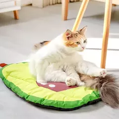 Nova cama resfriamento para cães, melancia, abacate, design, tapete macio, almofada para animais estimação pequenos na internet