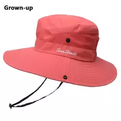 Xinbaoguan-Chapéu De Sol Respirável Ao Ar Livre, Fêmea Rabo De Cavalo, Chapéu De Pescador, Chapéu Dobrável, 100% Poliéster, 9002, Verão