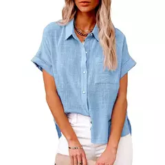 Lazer Branco Amarelo Camisas Botão Lapela Cardigan Top Lady Loose Long Sleeve Oversized Camisa Mulheres Blusas Outono Blusas Mujer