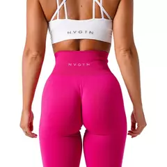 NVGTN Sólida Sem Costura Leggings Mulheres Soft Workout Tights Fitness Outfits Yoga Calças Alta Waisted Gym Wear Spandex Leggings na internet