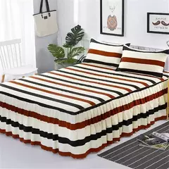 Conjunto de lençóis antiderrapantes macios, colcha de flores, lençol para rei e rainha, capa de cama doméstica, 1.5m 1.8m e 2m, 3PCs por conjunto - loja online