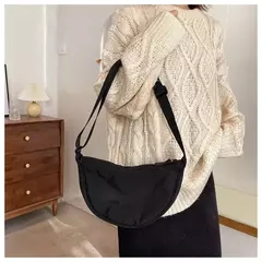Bolsa Crossbody de Nylon Hobos para Mulheres, Bolsas de Ombro Casual Designer, Bolsa de Grande Capacidade Lady Travel Shopper, Bolsas Femininas, 2024 na internet