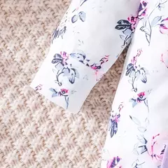 Macacão Floral do Recém-nascido com Chapéu, Bebê Menina Onesies, Conjunto de Roupas Manga Longa, Macacão Minúsculo Bonito, 1-18Meses - loja online
