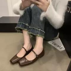 Imagem do Sapatilhas de bailarina rasas para mulheres, sapatilhas femininas, sapatilhas casuais, sapatos Lolita, sapatilhas ao ar livre, moda primavera, 2021