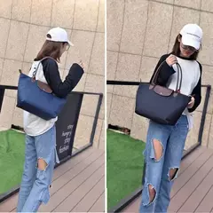 MINISO-Bolsa de Ombro Dobrável Feminina Clássica de Grande Capacidade, Bolsas de Nylon, Moda Casual, Alta Qualidade, Nova, 2024 na internet