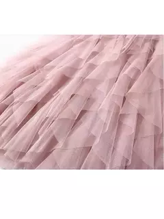 TIGENA-Tutu saia comprida de tule para mulheres, cintura alta, saia plissada, malha, rosa, moda coreana, fofa, estética, feminina, senhora, 2023 na internet