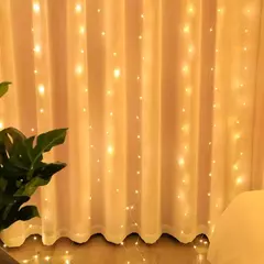 6m decoração de natal controle remoto feriado casamento conto de fadas flor anel luz quarto cortina caixa bateria luz da corda - Wolf Magazine