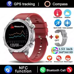 Relógio Inteligente de Chamada Bluetooth para Homens, Huawei AMOLED, Tela Grande HD, Frequência Cardíaca, NFC, IP68 Impermeável, GPS, Relógio Esportivo, Novo, 2022 - Wolf Magazine