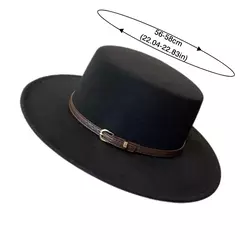 Chapéus de feltro chapéu de feltro de aba de lã decorado com fivela de cinto chapéus de feltro de lã retro boné de jazz inverno outono quente estilo britânico bonés de boater - comprar online