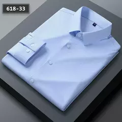 Camisas sem costura de alta qualidade masculina, manga longa, fina, casual, luxo - comprar online