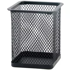 MOTINO-Porta Lápis para Mesa de Escritório, Malha De Metal, Quadrado, Pote De Caneta Redonda, Caso Do Copo, Recipiente, Organizador, Durável, 1Pc - loja online