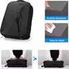 Mochila Laptop de Viagem Expansível para Homens, Impermeável, Saco De Negócios Anti-Roubo, Carregamento USB, Estojo Rígido, 15.6";;VERDADEIRO;;"EVA not expandable,18 inches