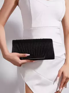 Clássico Embreagem Plissada Com Borda De Metal Dourado, Nova Jóias De Moda, Saco De Jantar Especial Do Partido - comprar online