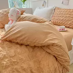 Soft Bubble Grid Imprimir Bedding Set, Confortável Duvet Cover Set sem Núcleo, 1 * Capa de Edredão + 2 Fronha, 3PCs - loja online
