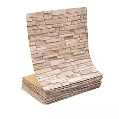 3D tijolo imitação impermeável auto-adesivo adesivo de parede, Home Decor, papel de parede DIY, sala, TV Backdrop, quarto, 1 m, 5 m, 10m