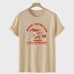 Tees gráficos retrô para mulheres, mais café expresso, manga curta, camisa engraçada do café, camiseta do amor do café, tops bonitos da cafeína, presentes, anos 90