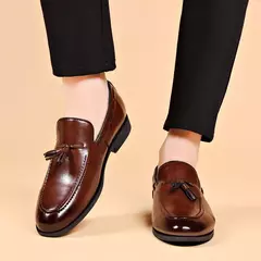 Sapato masculino de cordões de couro PU, sapato de encaderno, casamento, negócios, formal, casual, moda, novo, tamanho grande - comprar online