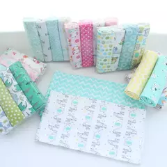 100% algodão flanela bebê cobertor, cobertor do bebê recém-nascido, impressão, swaddle bedsheet, 4 unidades/pacote, 76x76cm