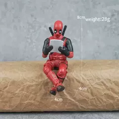 6 decoração de mesa deadpool carro escritório em casa 8cm X-MAN engraçado bonito figura modelo brinquedos