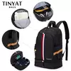 TINYAT-Mochila impermeável para homens e mulheres, bolsa de volta à escola com armazenamento de sapatos, dobrável, resistente a manchas, estudante