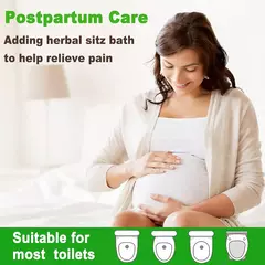 Imagem do Banho De Sitz Para Hemorróidas, Assento Sanitário, Cuidado Pós-parto, Sit Kit De Banho Para Mulheres, Dobrável, Mangueira De Fusher