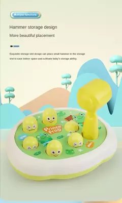 Cartoon Whac-A-Mole Montessori Baby Toy, Toddler Educational Birthday Gift, Tema Animal, Knocking Game for Boy, Parent Child Board Game - loja online