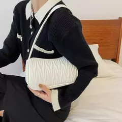 Bolsa de axilas de couro PU para mulheres, bolsa casual, bolsas de ombro femininas, luxo - Wolf Magazine