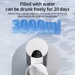 Fonte de água automática sem fio para animais de estimação, 3l, recarregável, alimentador de água cronometrado, inteligente, gato e cachorro, sem necessidade de filtro - comprar online