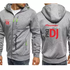 DJ Pioneer Pro homens com capuz de zíper, moletons estampados de lã, casacos Harajuku casuais, tops de casacos, nova moda, 2024 na internet