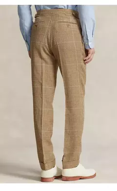 Imagem do Calça xadrez clássica masculina, estilo cavalheiro britânico, novos produtos para primavera e outono, calça personalizada para homens, 2024