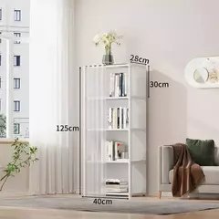 Dustproof High Capacity Partition Wardrobe, Open Bookshelf, Montagem simples Armário de armazenamento, Mobília do quarto, 6 camadas, 5 camadas na internet