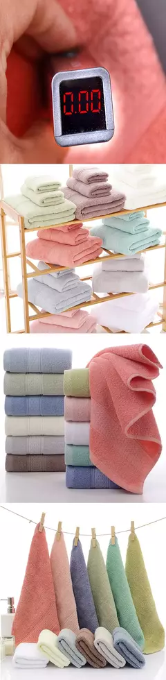 Toalha de banho macia e absorvente para adultos, toalha doméstica, Jacquard, cor lisa, toalha grande, grossa, 100% algodão puro, novo na internet