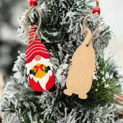 Natal Gnomes Pingentes De Madeira, Decorações De Feliz Natal Para Casa, Decorações De Árvore De Natal, Presente De Ano Novo, 2024 - loja online