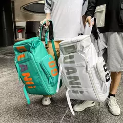 Saco de ginástica esporte impermeável para homens, mochila de viagem grande, skate para ombro, treino crossbody, laptop, seco, molhado, mochilas escolares