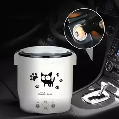 Mini Fogão De Arroz Elétrico MultiCooker Portátil Fogões De Arroz Doméstico 12V 24V 220V Panelas De Máquina De Cozinhar Panelas Para O Caminhão Do Carro Casa