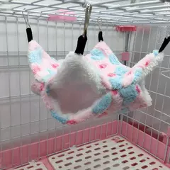 Imagem do Hamster esconderijo gaiola impressão velo cobaia açúcar planador cama de dormir roedor rede rato pequena casa animais suprimentos