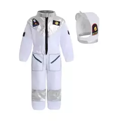 Fantasia de cosplay de astronauta de desenho animado para menino, macacão e chapéu de uma peça para Halloween, roupa infantil para festa de carnaval - comprar online