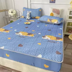 Esteira espessa de látex natural para cama, sensação fresca, seda gelada, capa e fronha, macio respirável, resfriamento, verão - comprar online