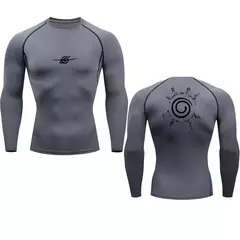 Camisa esportiva de compressão anime masculina, camiseta de ginástica secagem rápida, camiseta esportiva fitness, tops de elasticidade, camiseta masculina, verão, outono - comprar online