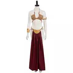 Princesa leia cosplay traje filme espaço batalha fantasia sexy escravo vestido biquíni terno feminino festa de halloween roleplay outfit na internet