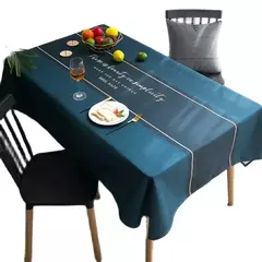 Toalha de mesa retangular nórdica anti-incrustante, tecido impermeável e à prova de óleo, mesa de café moderna do agregado familiar - comprar online