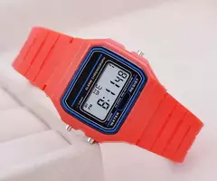 Relógios digitais impermeáveis para homens e mulheres, relógio de pulso esportivo, relógio de pulseira, ouro eletrônico, led, casual, 2024 - comprar online